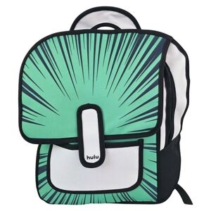 Hulu Animayhem Backpack Green White Men Women Kids Adults New